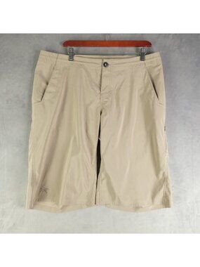 Arcteryx Shorts Mens 36 Beige Stowe Drawstring Relaxed Fit Lightweight Hiking